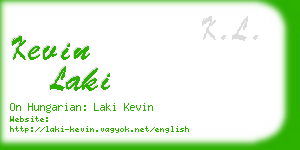 kevin laki business card